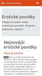 Mobile Screenshot of eroticke.sex-povidky.cz